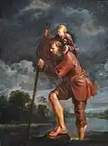 St. Christopher carrying the Christ Child by Jan van de Venne, c. 1631–1651