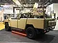 A rear three-quarter view of Jankel's Fox RRV as displayed at DSEi 2017.
