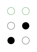 ⠔