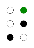 ⠜