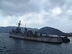 JDS Harukaze as a training ship on 5 December 2000