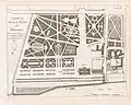 Plan of the Château de Neuilly at the end of the 18th century by George Louise le Rouge (between 1776 and 1788)
