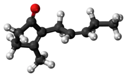 Ball-and-stick model of jasmone