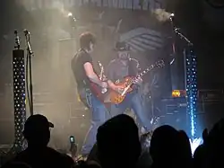 Jason McCoy performing with the Road Hammers, April 2009