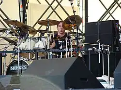 Rullo performing live with Symphony X, 2007