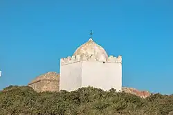 Shrine of Sidi Ali Sayeh overlooking the atlantic sea at the foot of Jbel Lahdid.