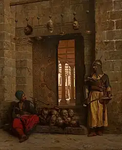 Heads of the Rebel Beys at the Mosque of El Hasanein, Cairo, 1866