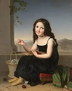 The Young Embroiderer, 1818 (private collection)
