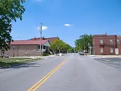 Looking northwest on Main Street (Ohio Highway 41) in Jeffersonville