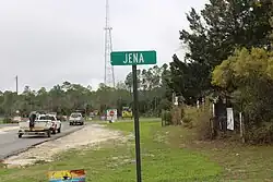 Jena road sign