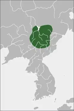 Location of Chŏngan