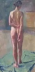 Standing Nude, 2002, oil on canvas, 48" by 24"