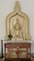 The altar of Sang Maha Prabu Yesus Kristus Pangeraning Para Bangsa (Our Lord Jesus Christ, King of all Nations)