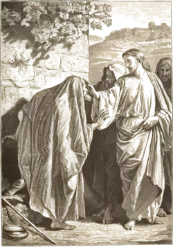 Jesus heals the leper