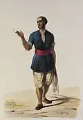 Typical dress of a Jew in Gibraltar in the 19th century