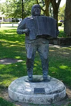 Statue of Jim Boggio in La Plaza Park