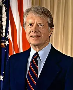 Jimmy Carter, 39th president of the United States, recipient of 2002 Nobel Peace Prize (professor)