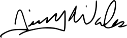 Signature: Jimmy Wales