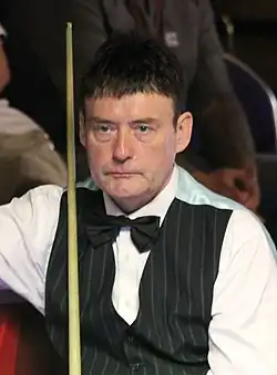 Jimmy White with is cue