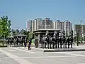 Statue of wagons of ancient Qi state