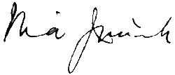 Muhammad Ali Jinnah's signature