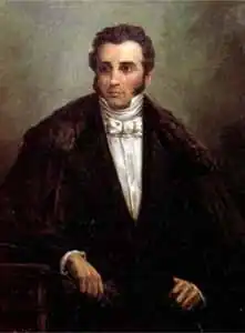 Portrait of Joaquín Mosquera by Ricardo Acevedo Bernal (1867)