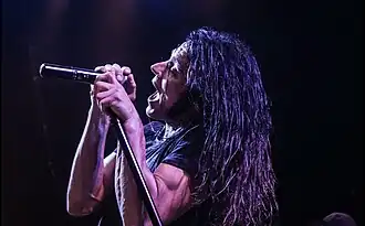Joe Grah on stage in August 2018