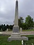 South view of monument.
