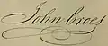 John Croes's signature