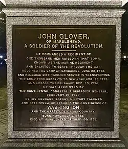 Inscription on Statue of Glover on Commonwealth Avenue, Boston