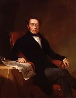 Portrait of Robert Stephenson by John Lucas