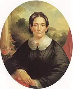 painting of young woman