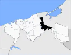 Location of Jonuta Municipality in Tabasco