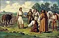 Přemysl, the Ploughman, the legendary founder of original Bohemian Přemyslid dynasty