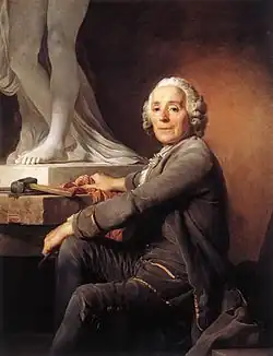 Portrait of Christophe Gabriel Allegrain by Joseph Duplessis