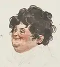 His caricatural depiction of Joseph Fourier