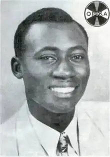 Promotional photo of Kabasele for Opika in the early 1950s