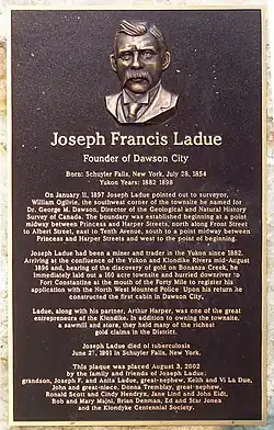 Joseph Ladue plaque