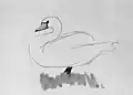 Swan on the Grass, 1910 (black & white reproductions)
