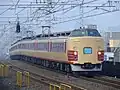A 189 series EMU on a Shinjuku Sazanami service in February 2007