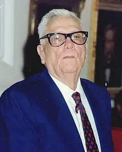 Photograph of Juan Bautista Fuenmayor in 1991.