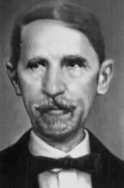 Only known photograph of Juan Pablo Duarte, taken by Próspero Rey in 1873 using the ambrotype technique at his studio Salón de Cristal-Galería Fotográfica.