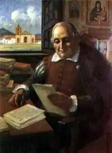 Painting of Juan Rodríguez Freyle