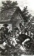 Frontispiece of book Die Judenschule by Hartwig von Hundt-Radowsky&nbsp;[de], Aarau 1822