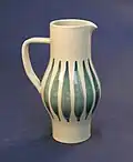 Jug. Artist: Frank Carpay; David Jenkin; Crown Lynn Potteries Ltd. Auckland War Memorial Museum.
