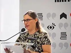 Julia Bouwsma reading at national book festival (2024)