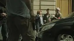 Véronique Genest, Guillaume Gabriel and Alex Waltz. The 101st and final episode of the series "Julie Lescaut" (directed by René Manzor).