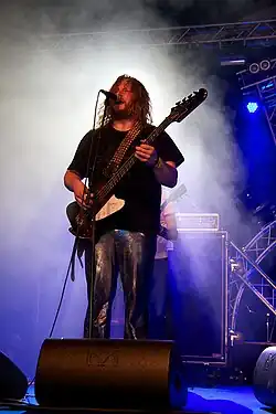 Lehtisalo performing with Circle in 2010