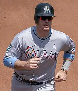 Justin Bour, former professional baseball player, Los Angeles Angels, Miami Marlins, and Philadelphia Phillies]