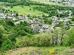 A general view of Juzet-de-Luchon